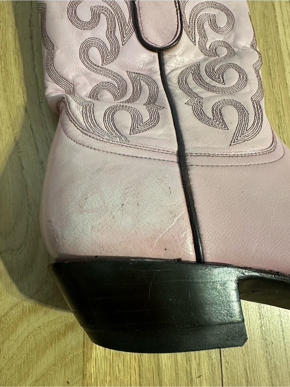 Old Gringo Pink and Brown Western Heeled Cowboy Boots - Picture 6 of 8